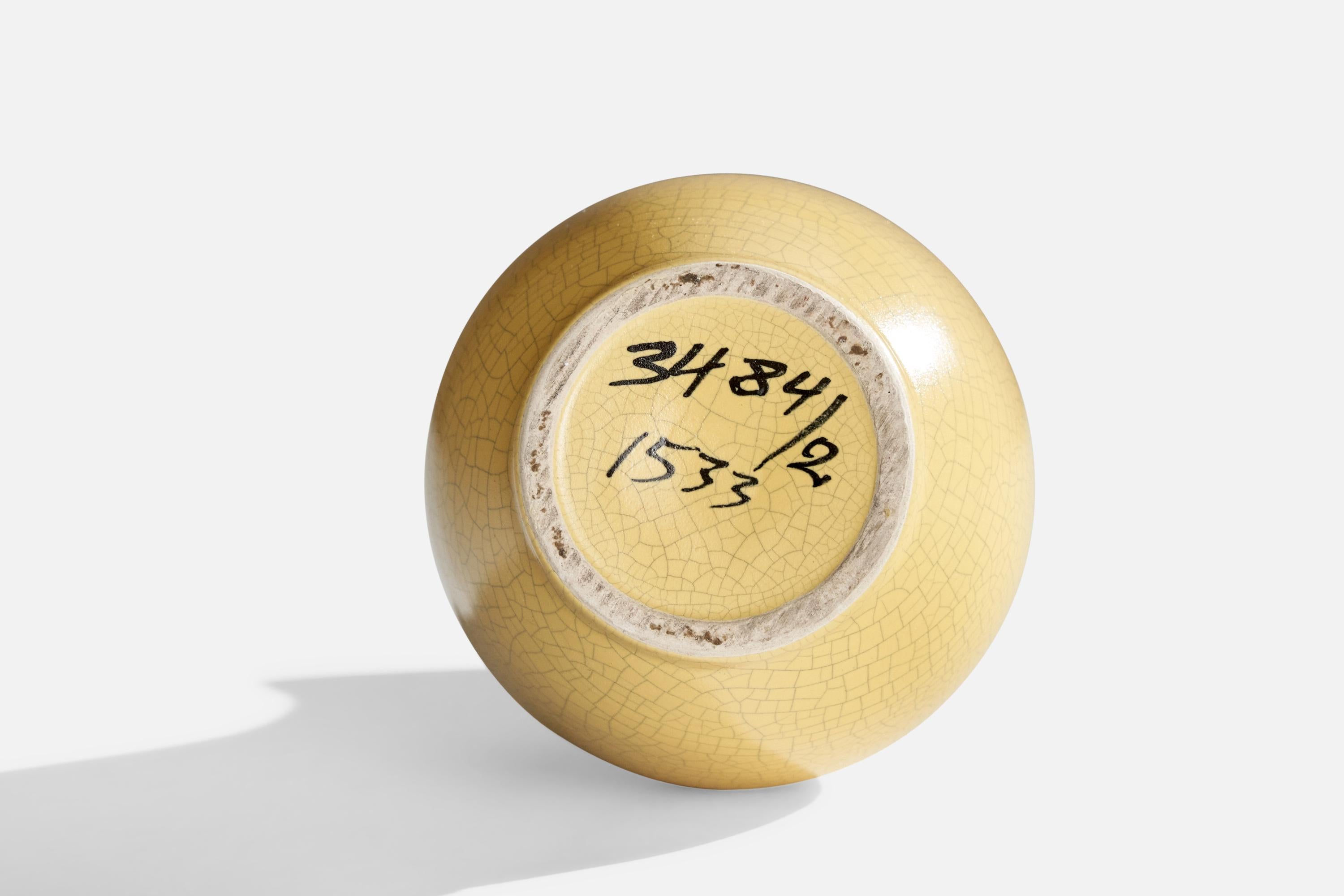 Cotto Upsala Ekeby, Vaso, Terracotta, Svezia, anni '1930 in vendita