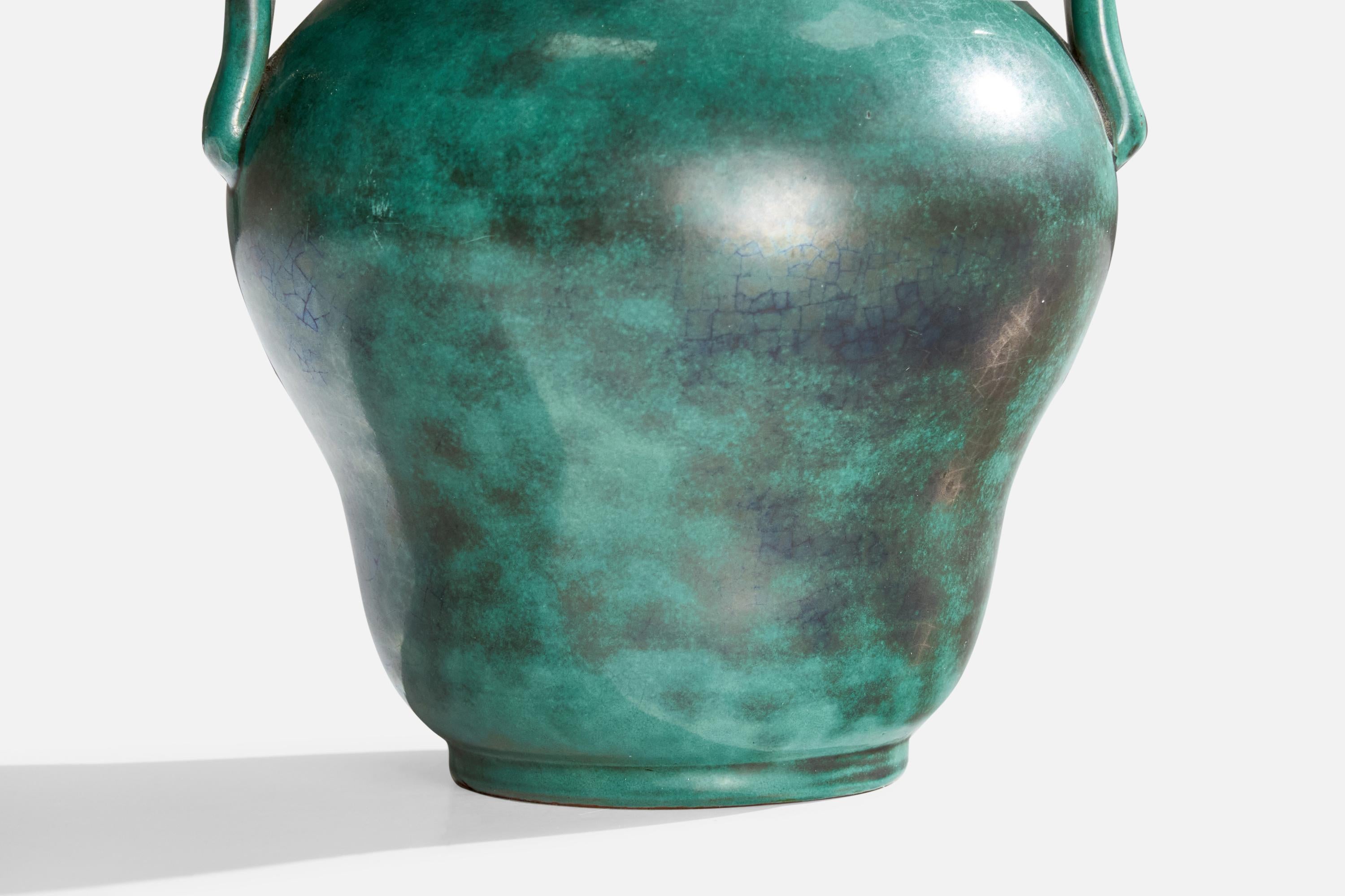 Upsala Ekeby, Vase, Earthenware, Sweden, 1930s For Sale 1