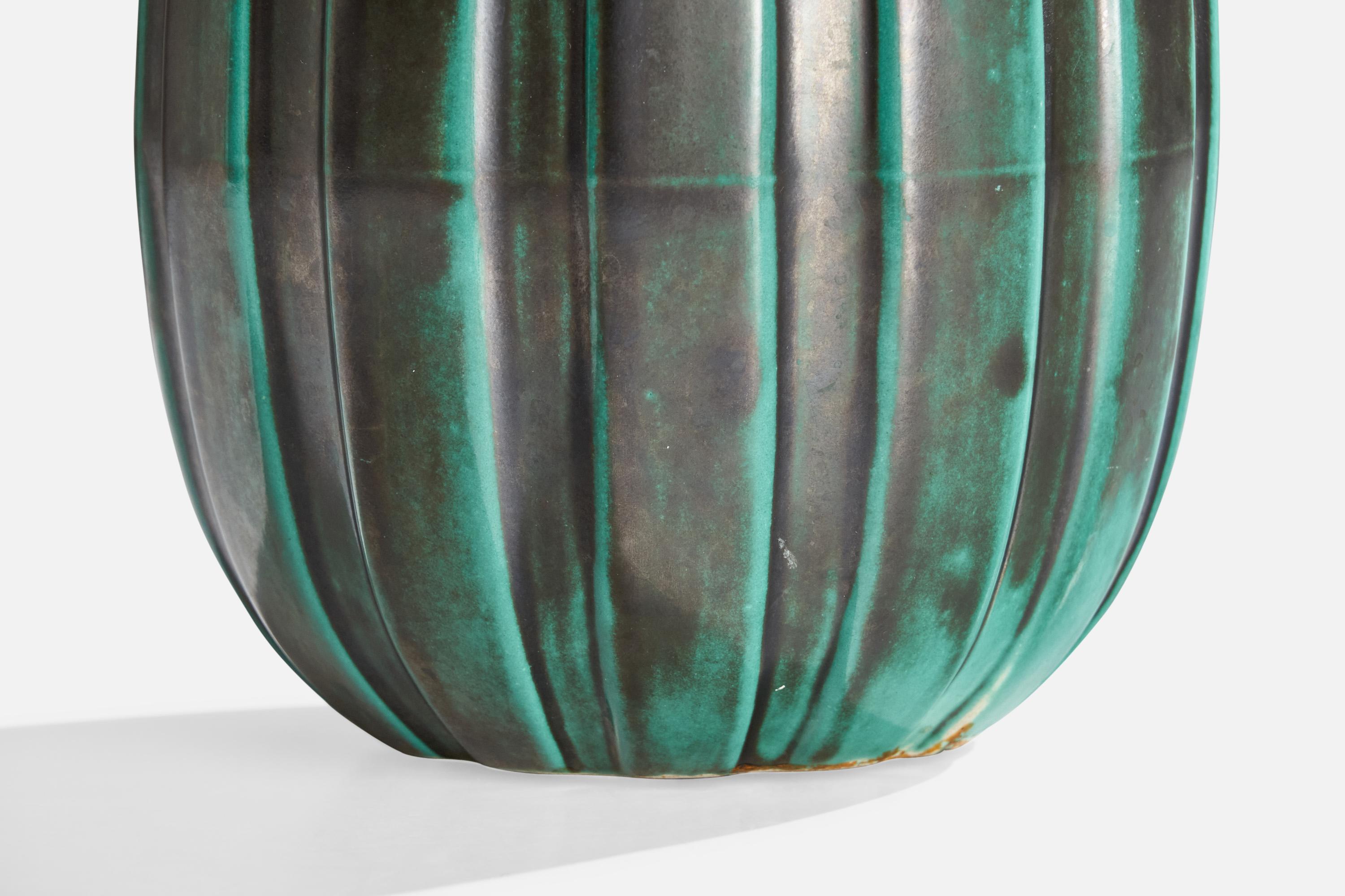 Cotto Upsala Ekeby, Vaso, Terracotta, Svezia, anni '1930 in vendita