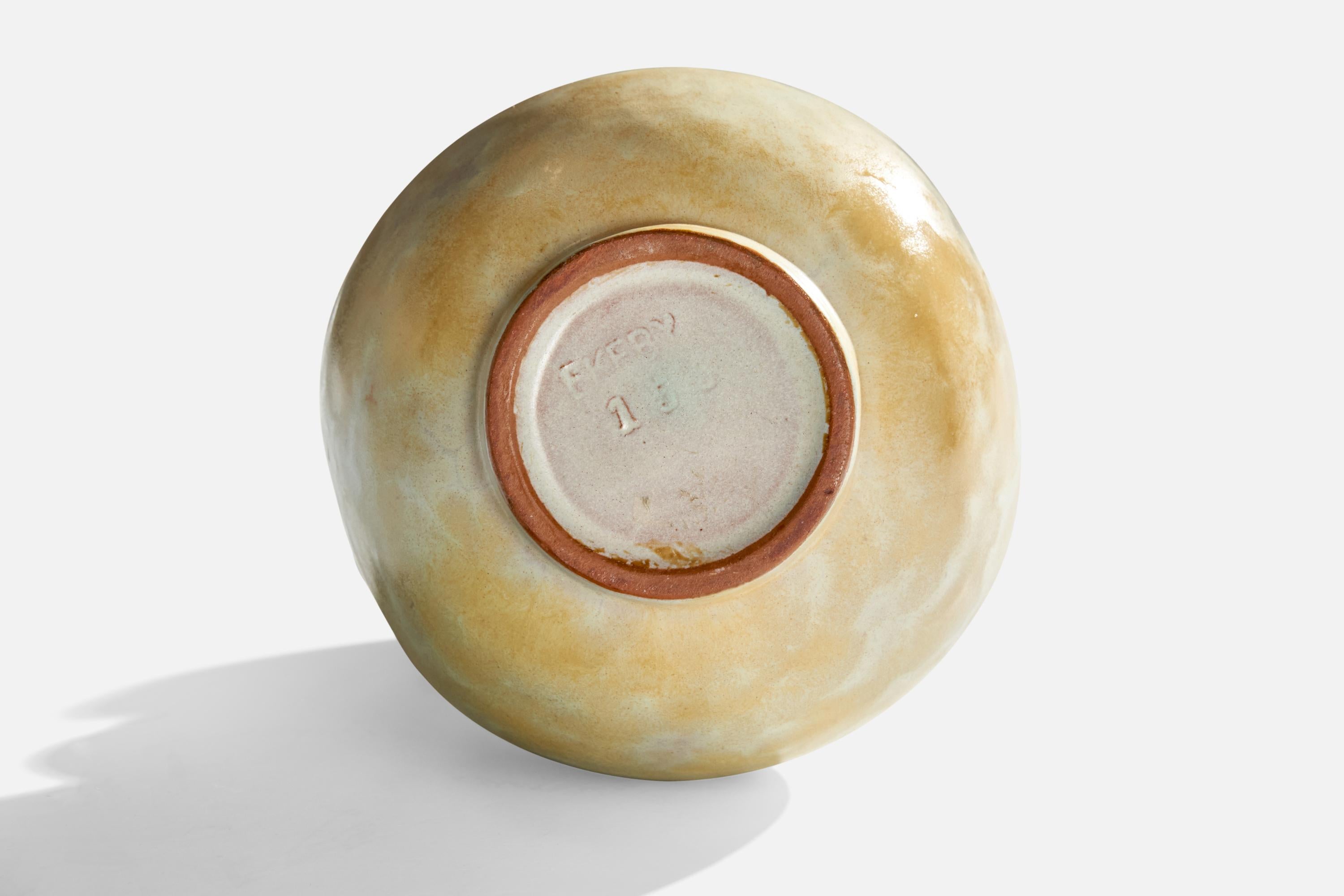 Cotto Upsala Ekeby, Vaso, Terracotta, Svezia, anni '1930 in vendita