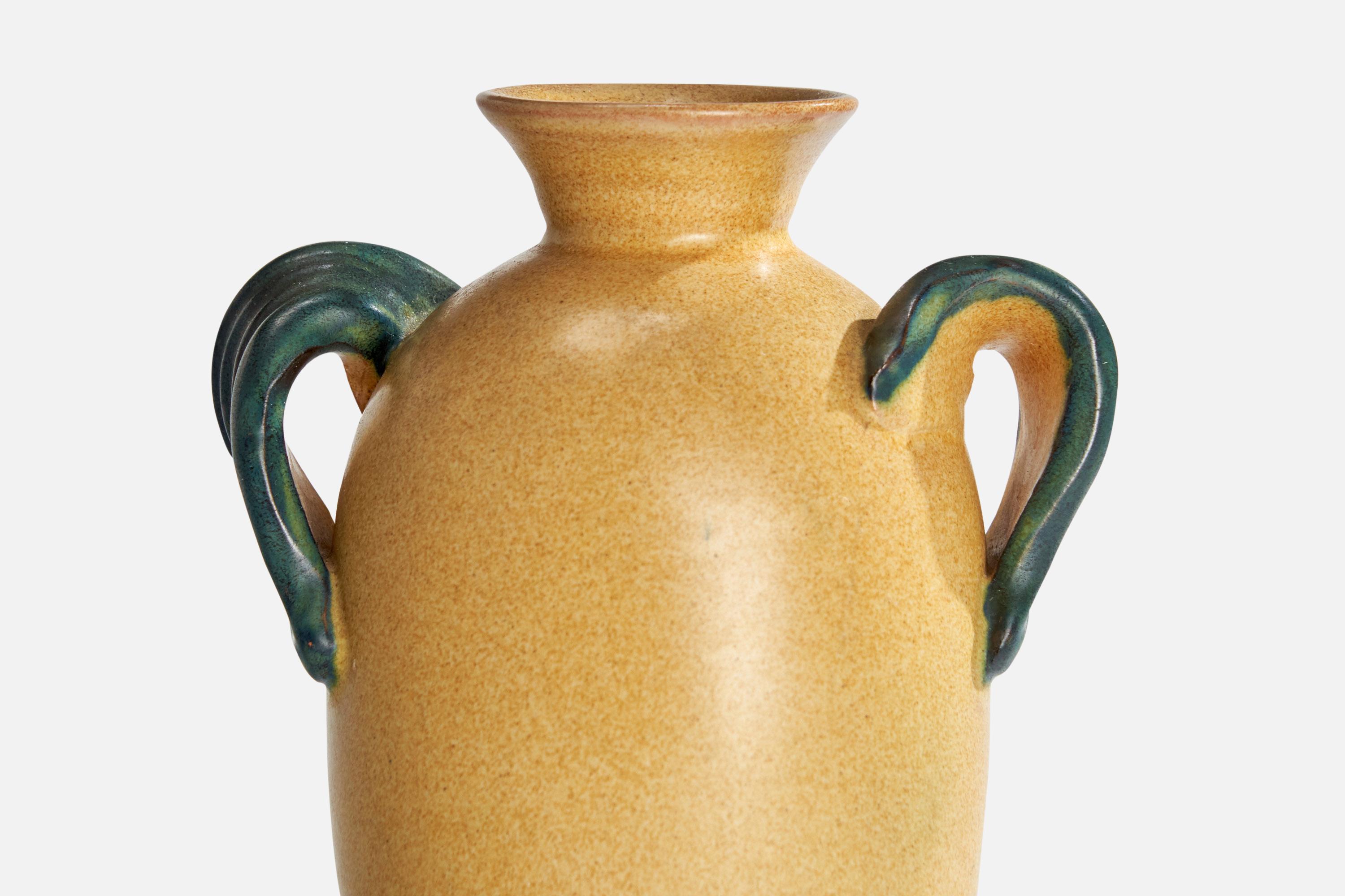 Upsala Ekeby, Vaso, Terracotta, Svezia, anni '1930 in vendita 1