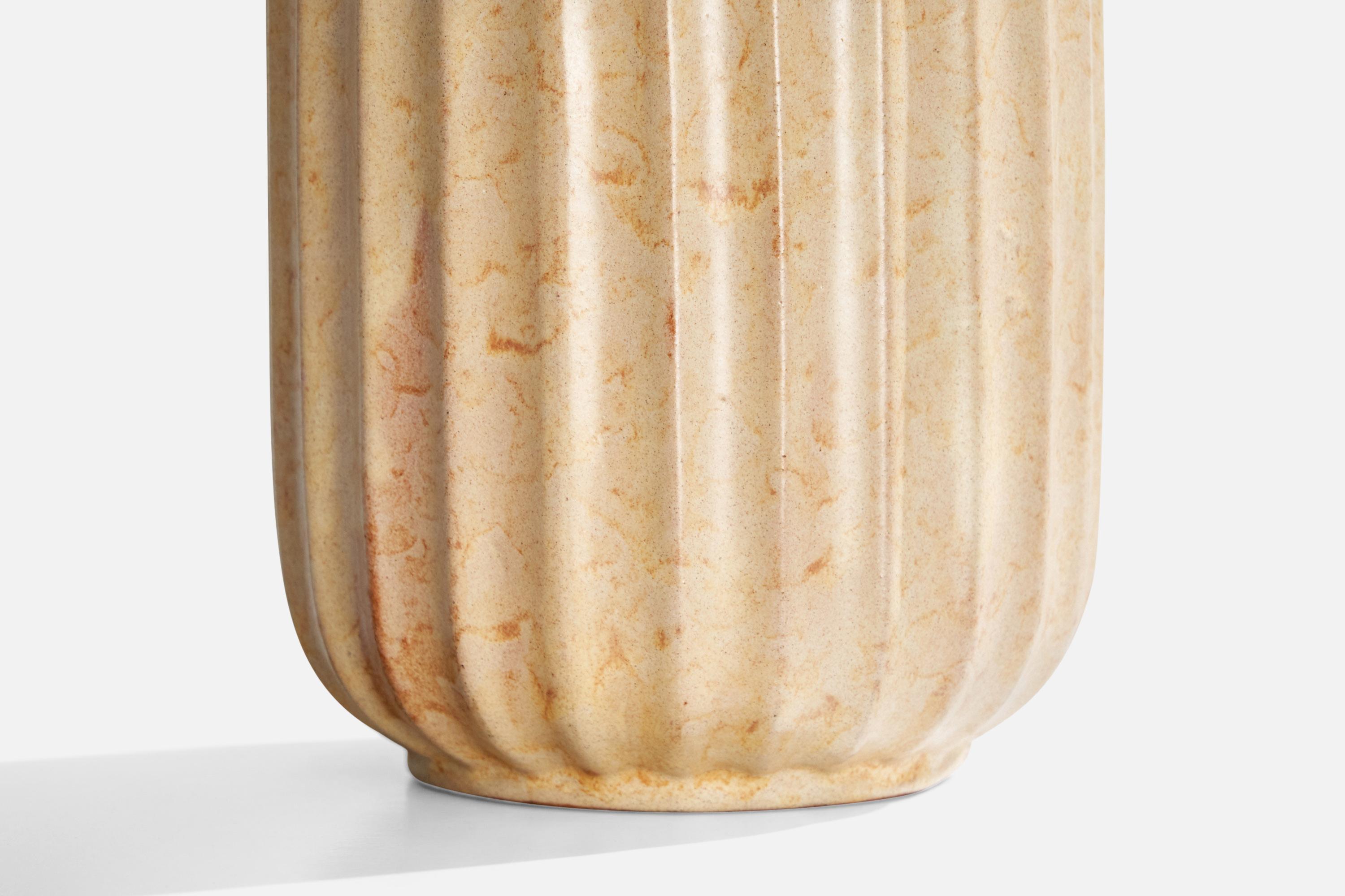 Cotto Upsala Ekeby, Vaso, Terracotta, Svezia, anni '1930 in vendita