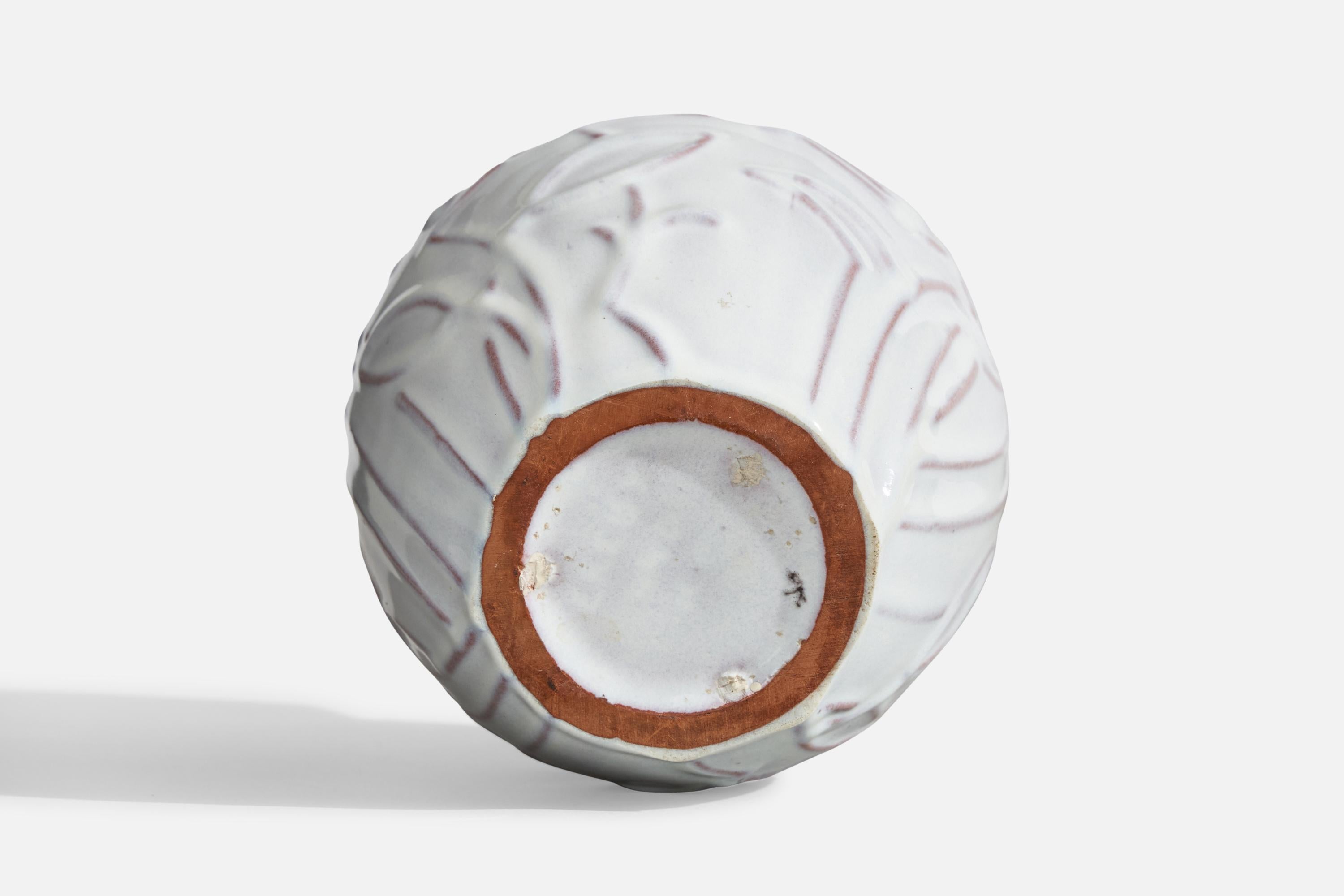 Vase en faïence de Upsala Ekeby, Suède, années 1930 en vente 1
