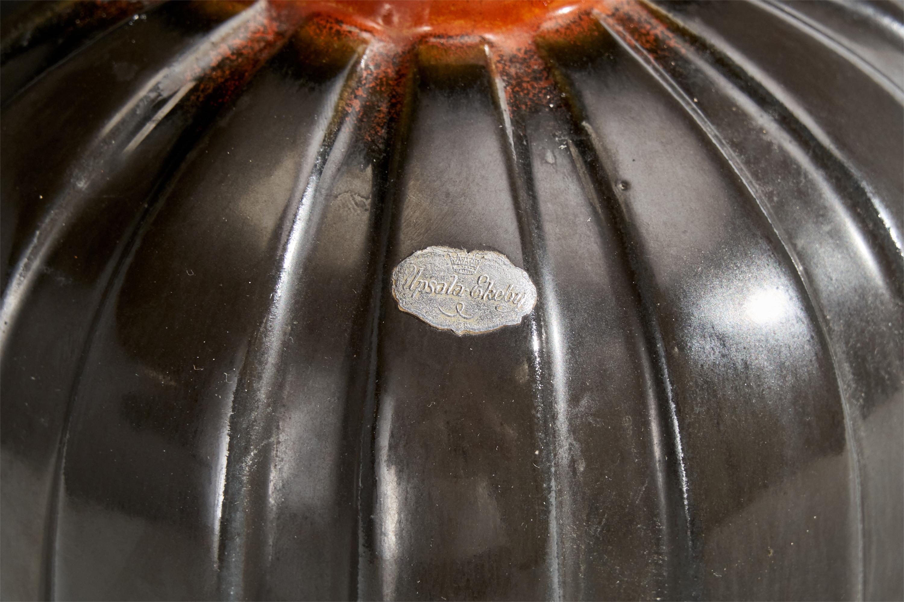 Upsala Ekeby, Vaso, Terracotta, Svezia, anni '1930 in vendita 1