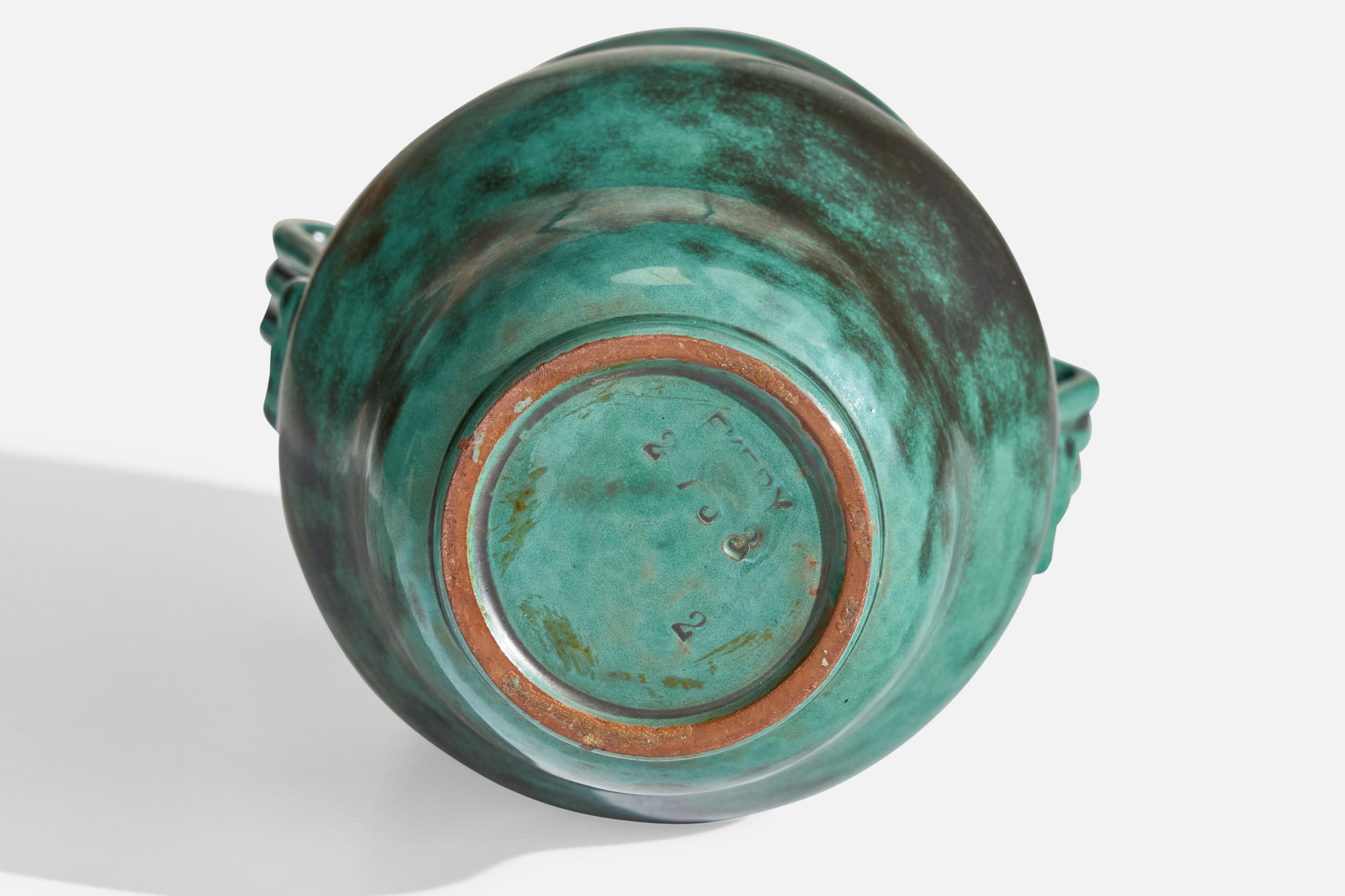 Upsala Ekeby, Vase, Earthenware, Sweden, 1930s For Sale 2