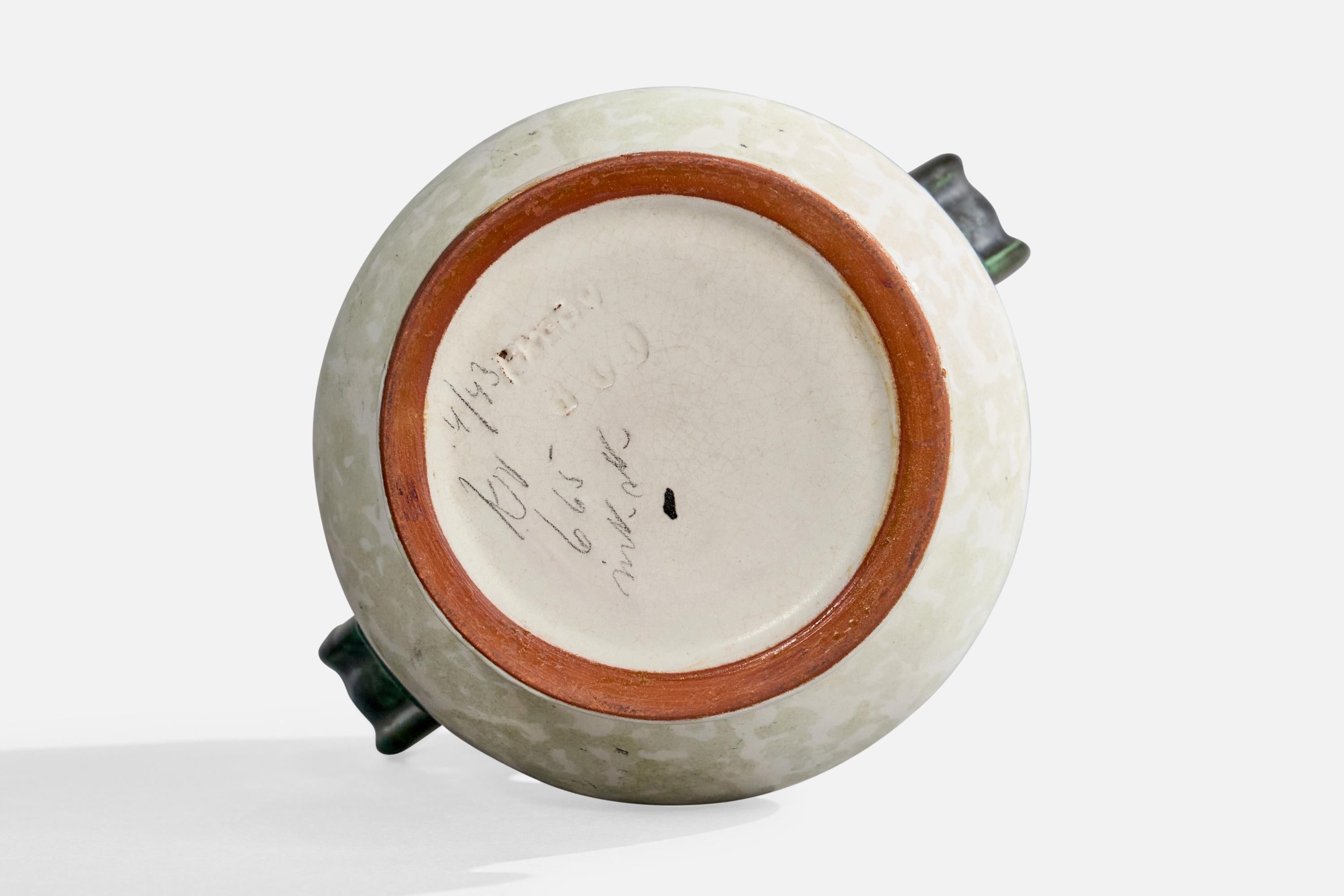 Upsala Ekeby, Vase, Earthenware, Sweden, 1930s For Sale 2