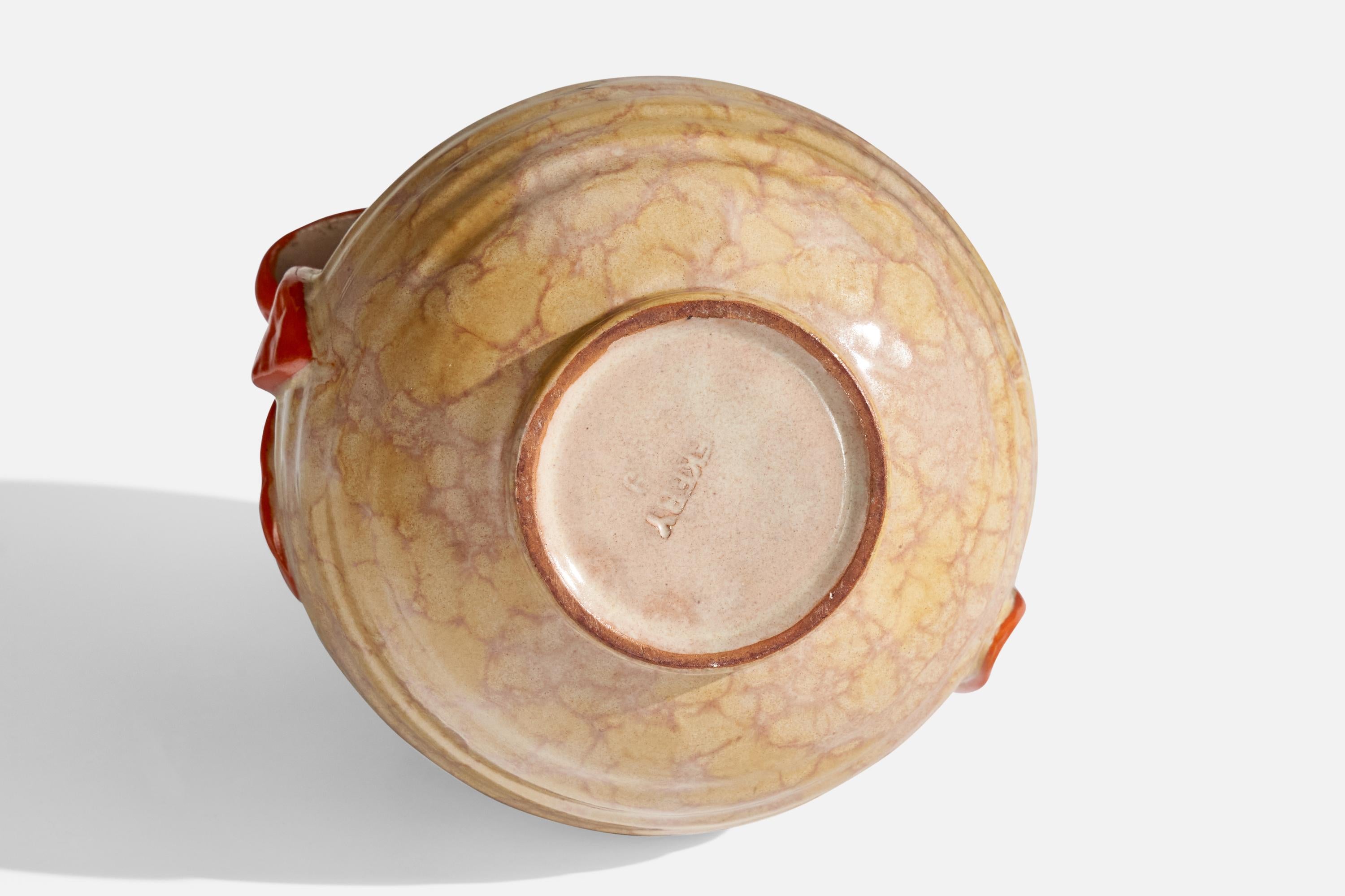 Upsala Ekeby, Vaso, Terracotta, Svezia, anni '1930 in vendita 2