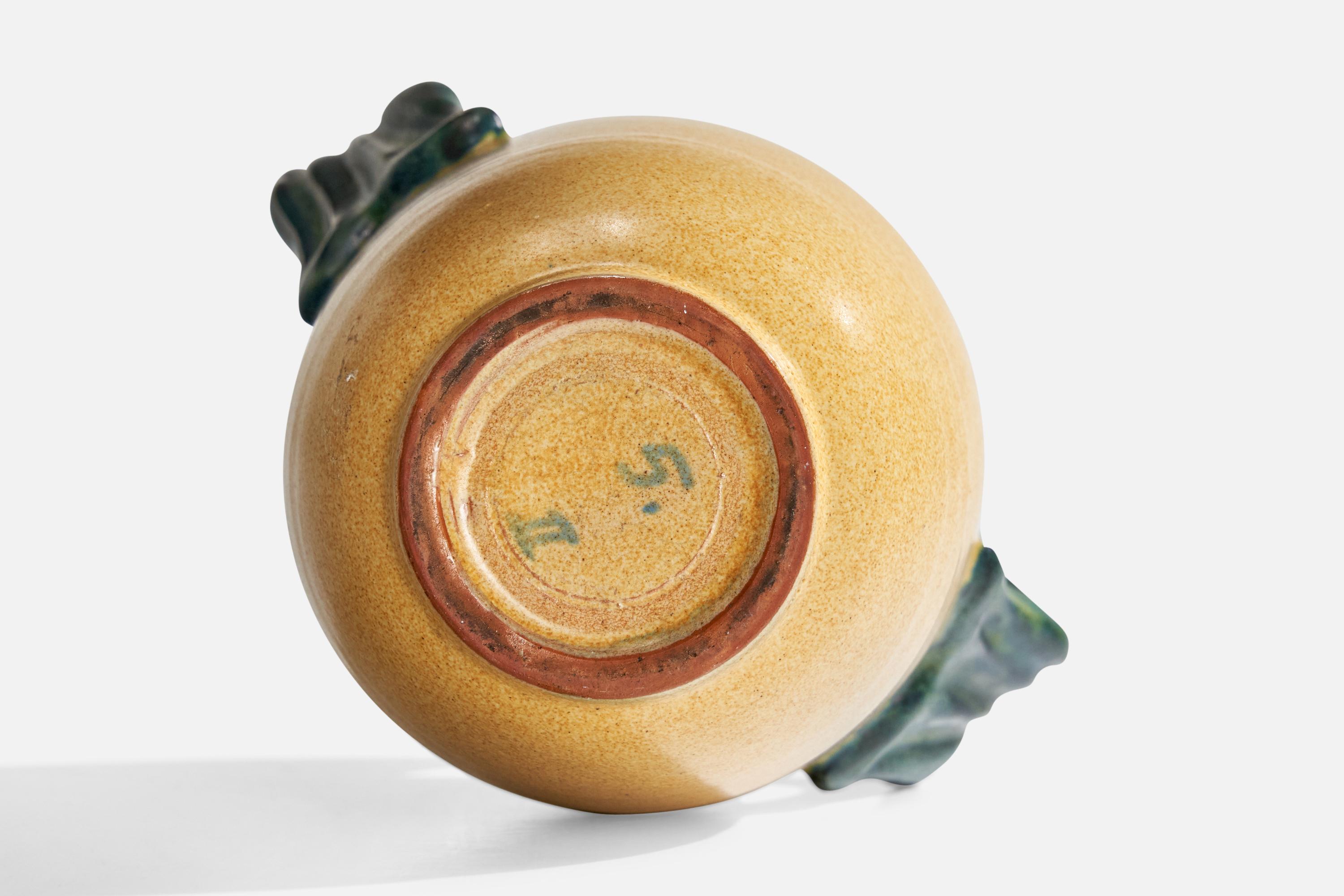 Upsala Ekeby, Vaso, Terracotta, Svezia, anni '1930 in vendita 3