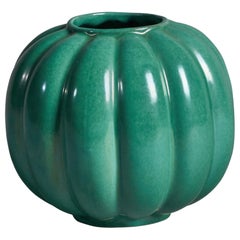 Upsala Ekeby, Vase, Earthenware, Sweden, 1930s