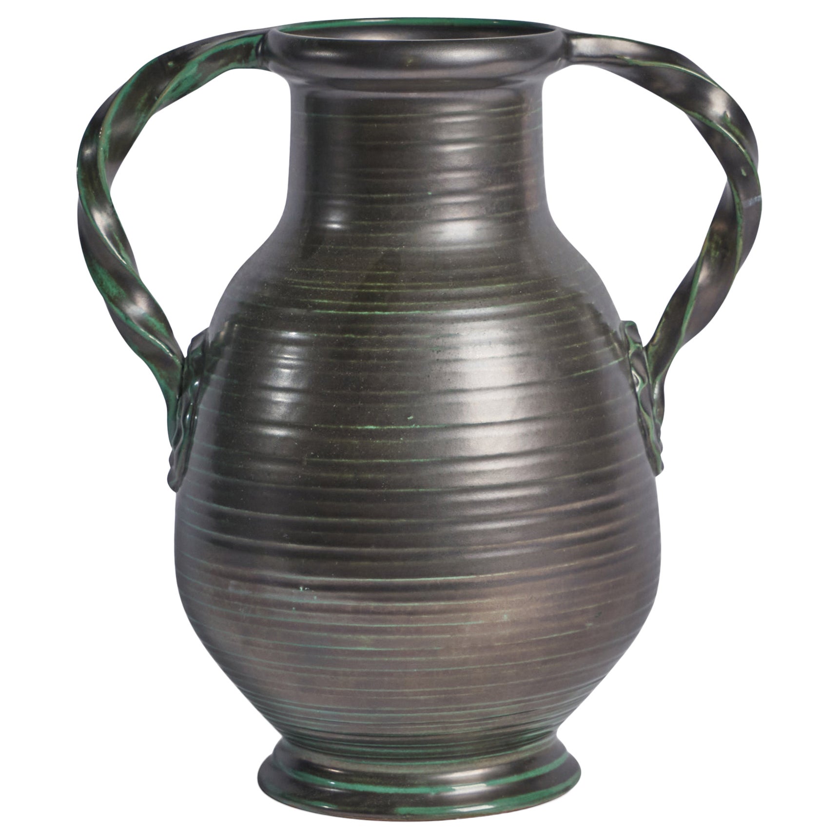 Upsala Ekeby, Vase, Earthenware, Sweden, 1930s