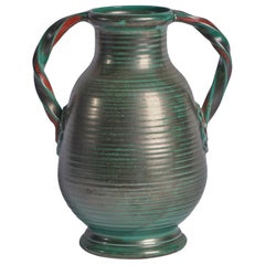 Upsala Ekeby, Vase, Earthenware, Sweden, 1930s
