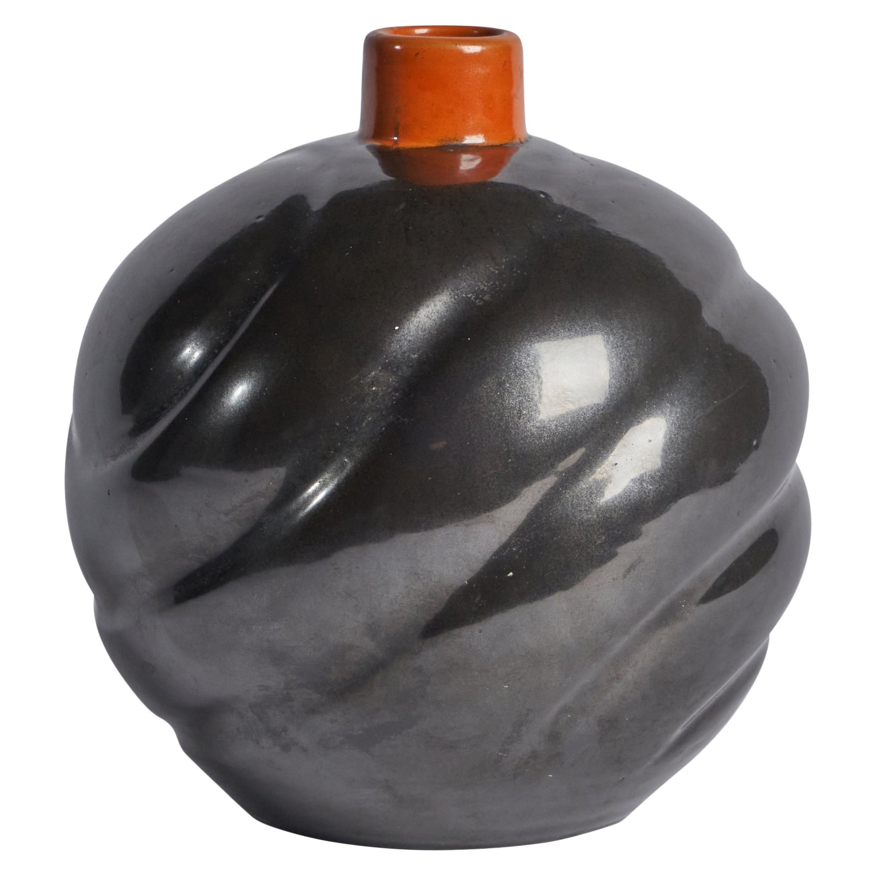 Upsala Ekeby, Vase, Earthenware, Sweden, 1930s For Sale
