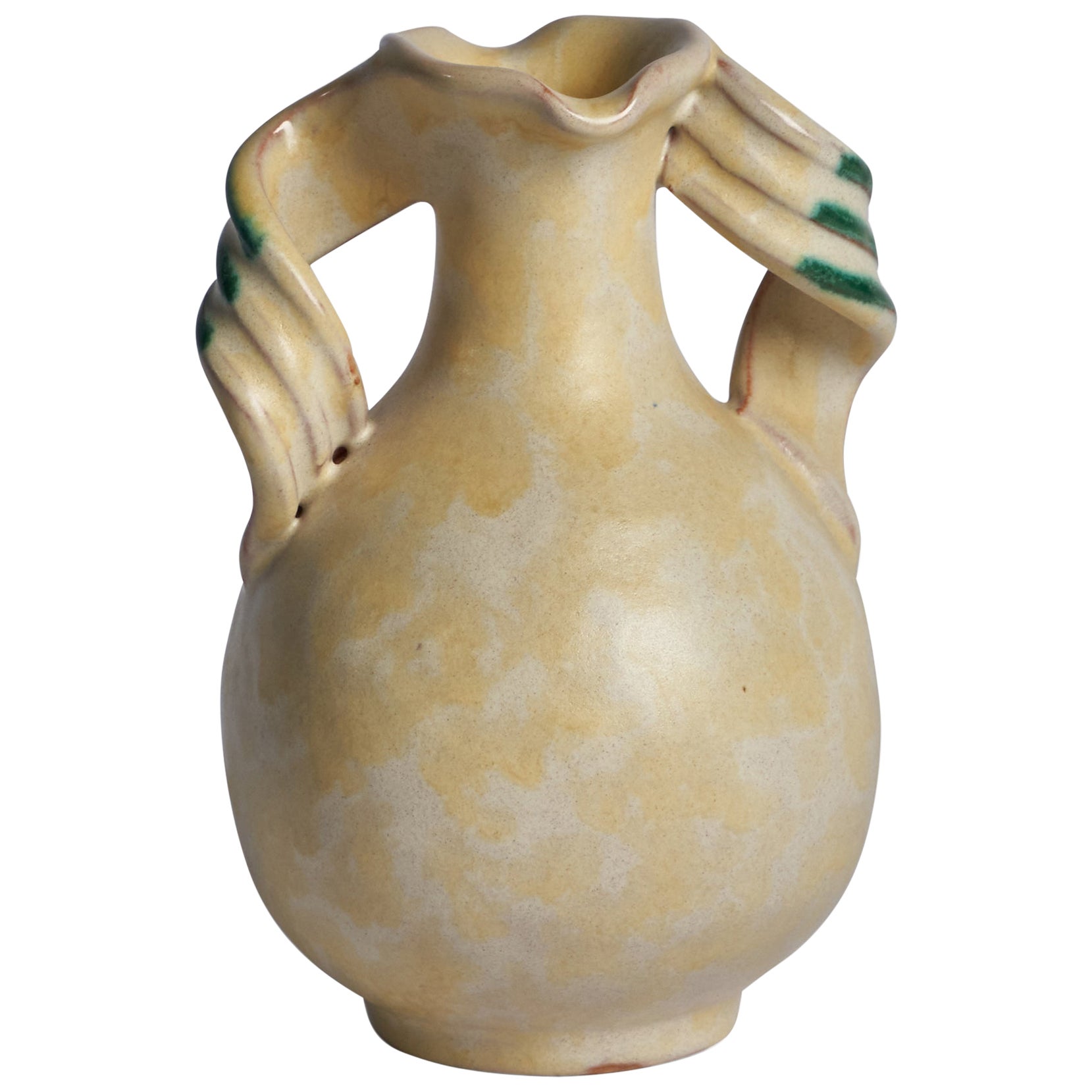 Upsala Ekeby, Vase, Earthenware, Sweden, 1930s