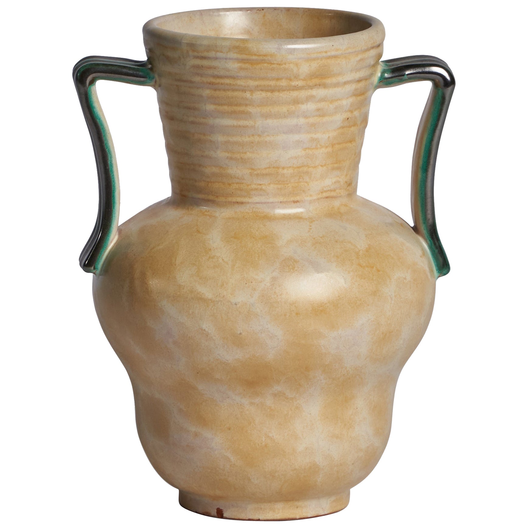 Upsala Ekeby, Vase, Earthenware, Sweden, 1930s