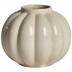 Upsala Ekeby, Vase, Earthenware, Sweden, 1930s