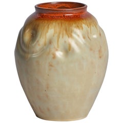 Upsala Ekeby, Vase, Earthenware, Sweden, 1930s
