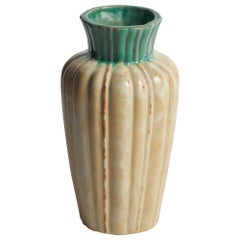 Vase en faïence de Upsala Ekeby, Suède, années 1930