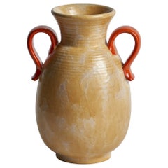 Upsala Ekeby, Vase, Earthenware, Sweden, 1930s