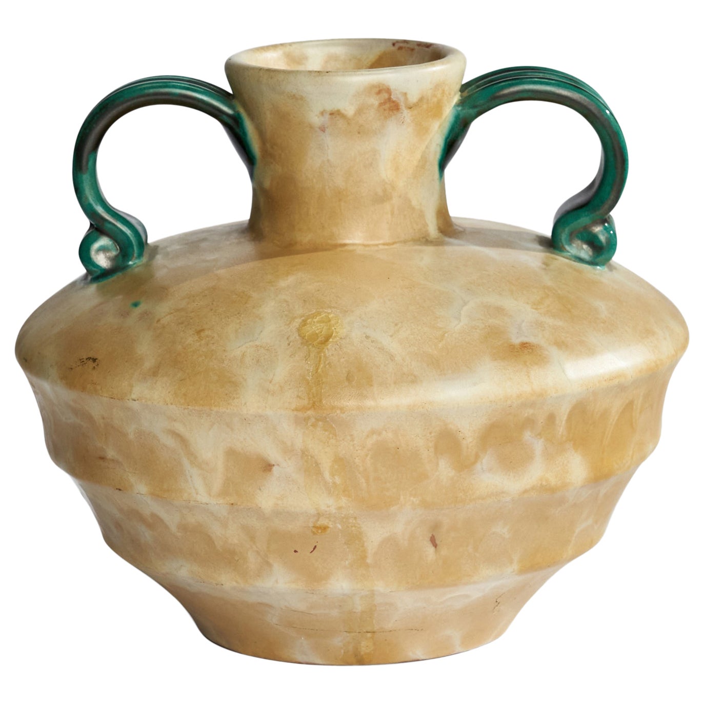 Vase en faïence de Upsala Ekeby, Suède, années 1930