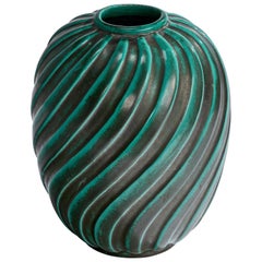 Upsala Ekeby, Vase, Steingut, Schweden, 1930er Jahre