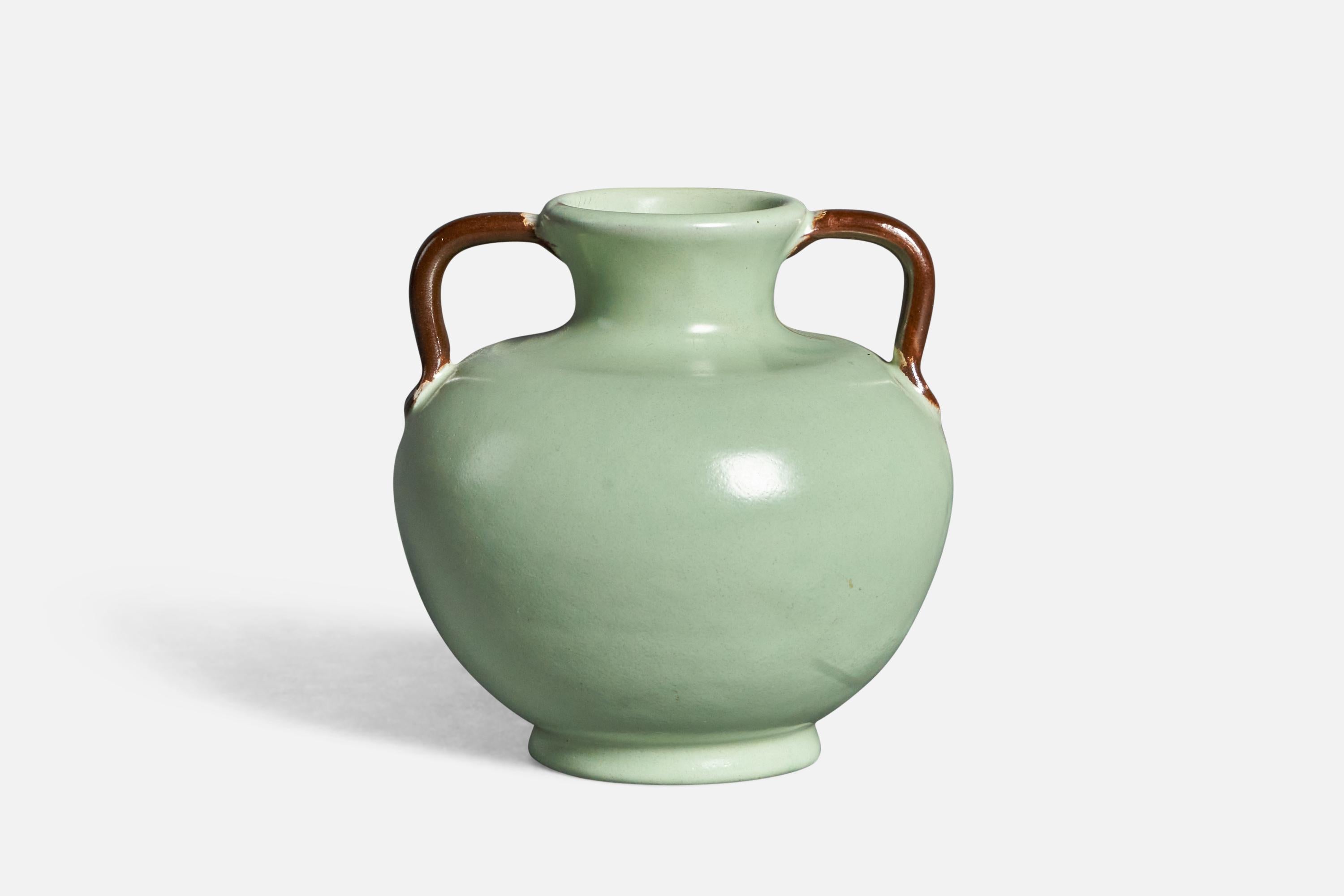 Scandinave moderne Vase en faïence de Upsala Ekeby, Suède, années 1940 en vente