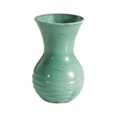 Vase en faïence émaillée de Upsala-Ekeby, Suède, années 1940
