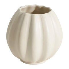 Upsala Ekeby, Jarrón, loza esmaltada incisa, Suecia, años 1940