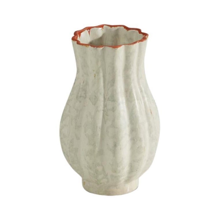 Upsala-Ekeby, Vase, Earthenware, Sweden, 1940s For Sale