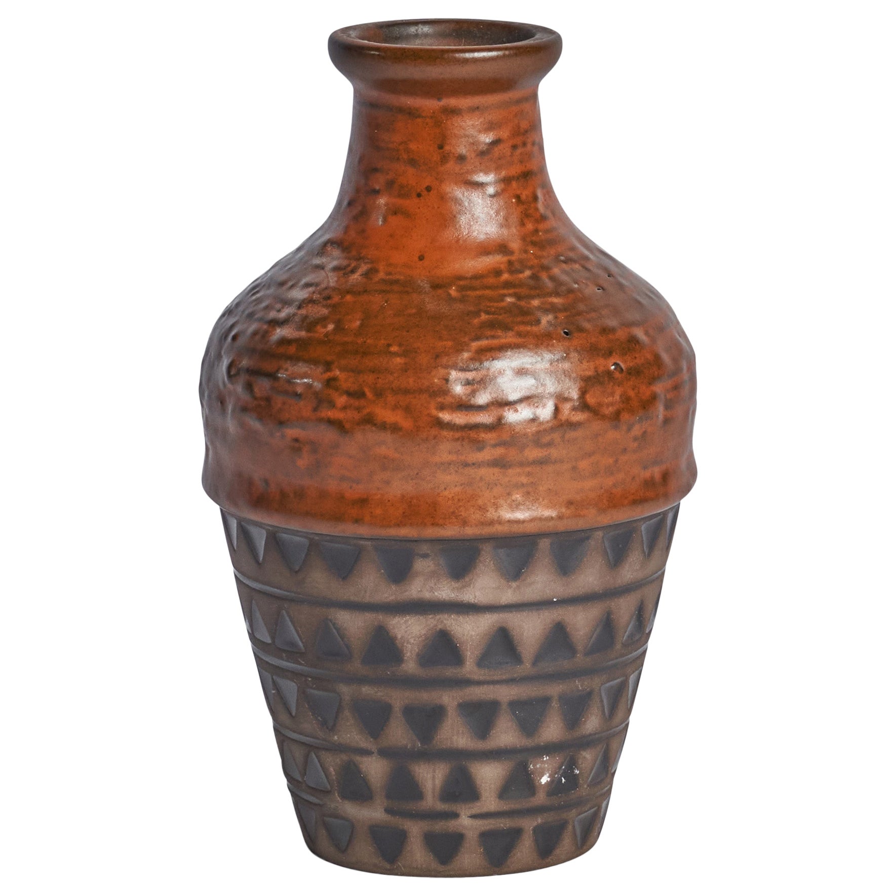 Upsala Ekeby, Vase, Earthenware, Sweden, 1950s