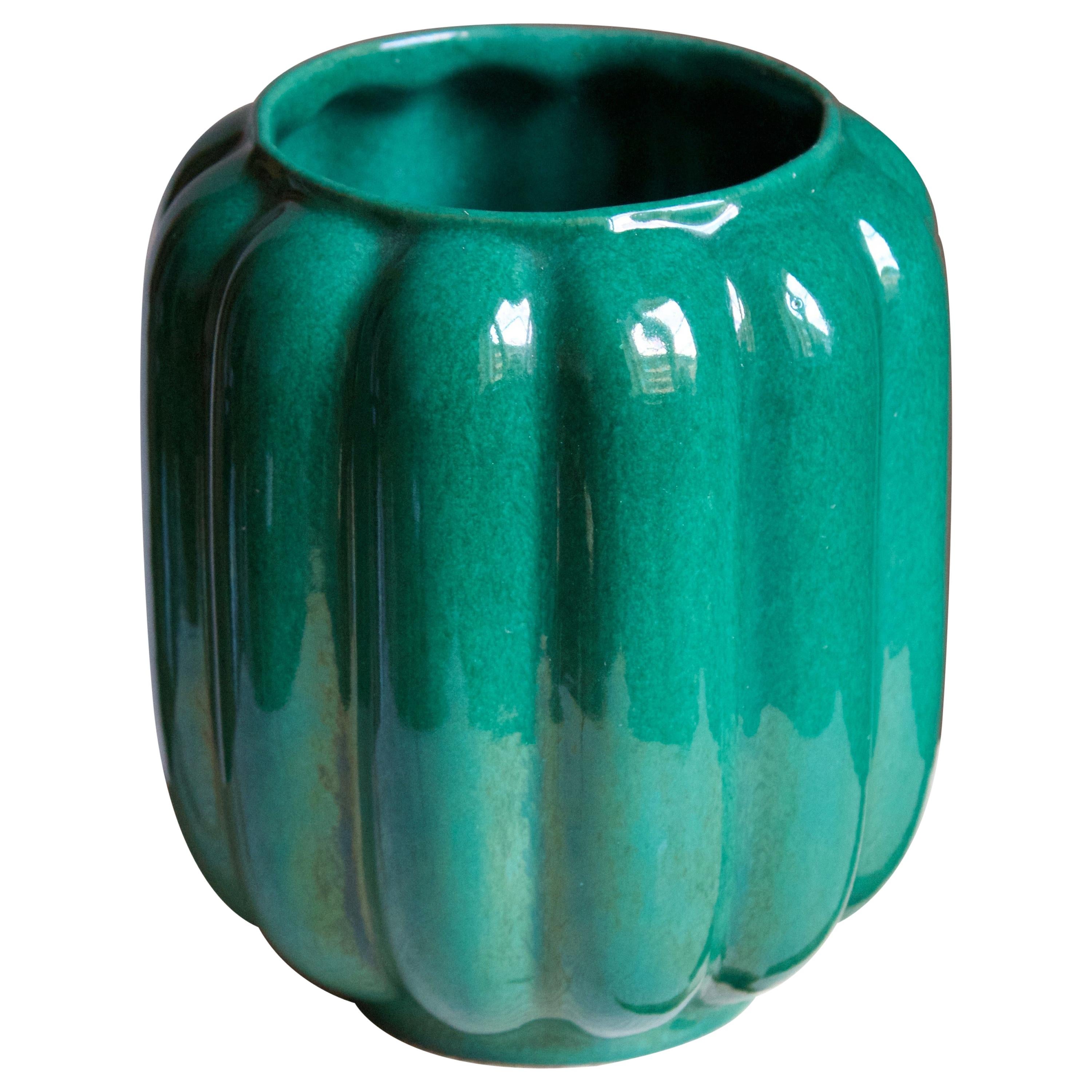 Upsala-Ekeby, Vase, Glazed Ceramic, Sweden, 1930s