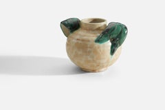 Upsala-Ekeby, Vase, Glazed Incised Earthenware, Sweden, 1940s