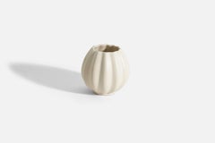 Upsala Ekeby, Jarrón, loza esmaltada incisa, Suecia, años 1940