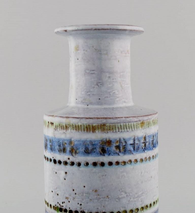 Italian Bitossi vase in glazed ceramics.  Mid-20th C.