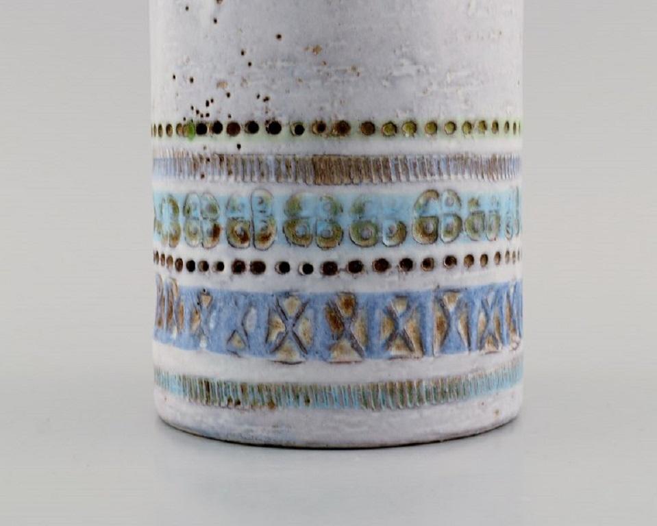 Glazed Bitossi vase in glazed ceramics.  Mid-20th C.