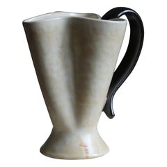 Upsala-Ekeby, Vase or Pitcher, Glazed Stoneware, Sweden, 1940s