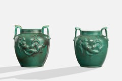 Upsala Ekeby, Vases, Faïence, Suède, années 1930