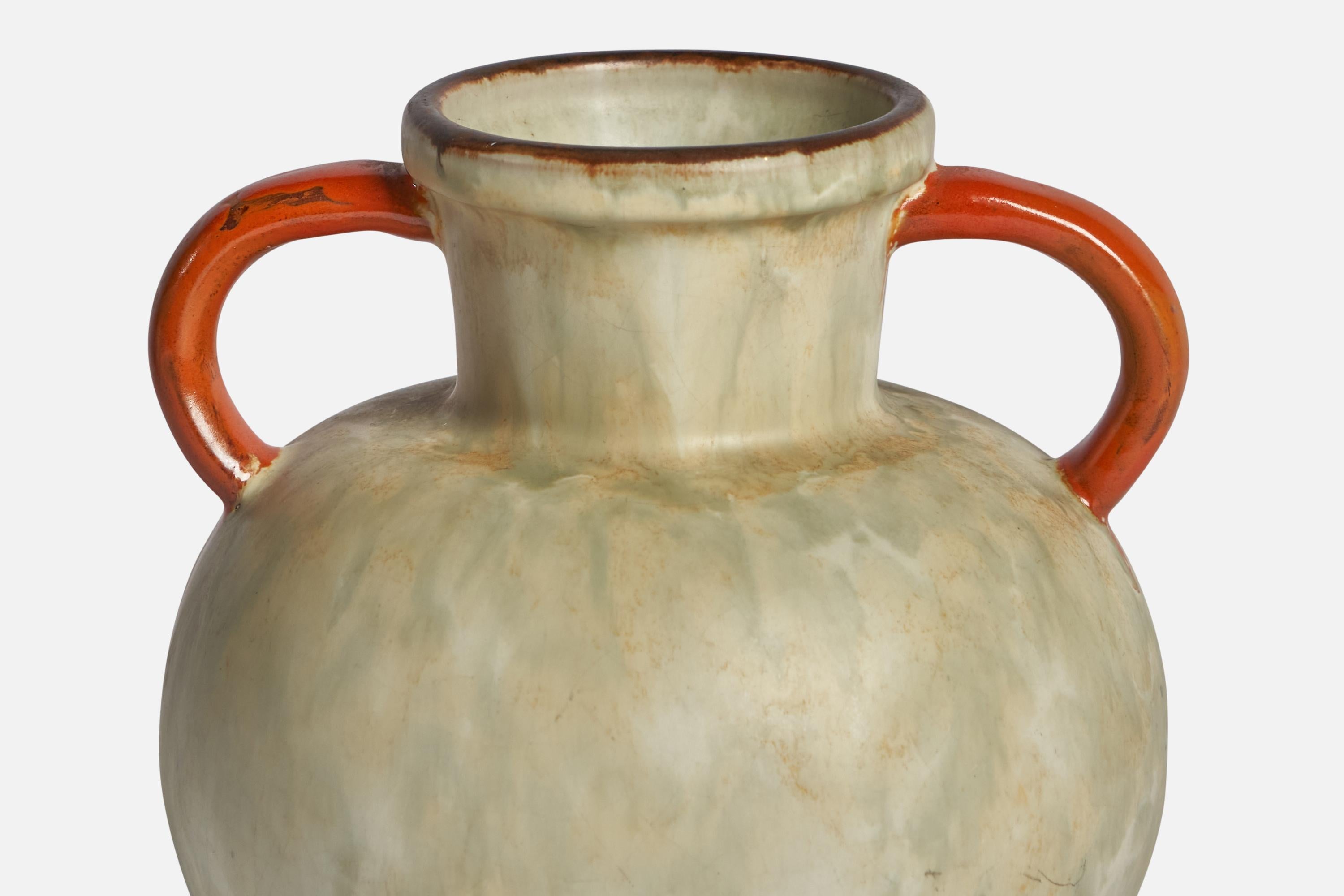 Swedish Upsala Ekeby, Vases, Earthenware, Sweden, 1930s For Sale