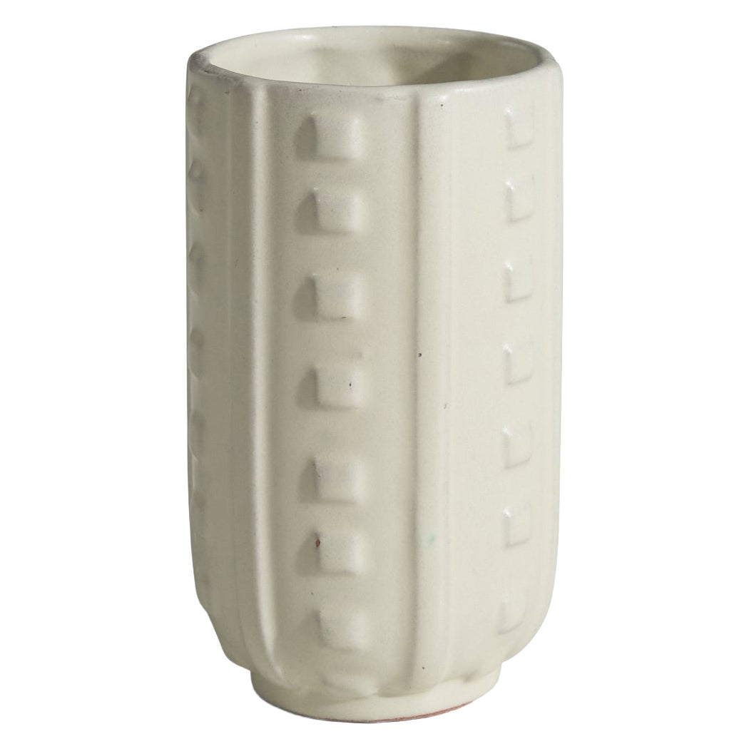 Upsala Ekeby, Terracotta smaltata bianca, Svezia, anni '40 in vendita
