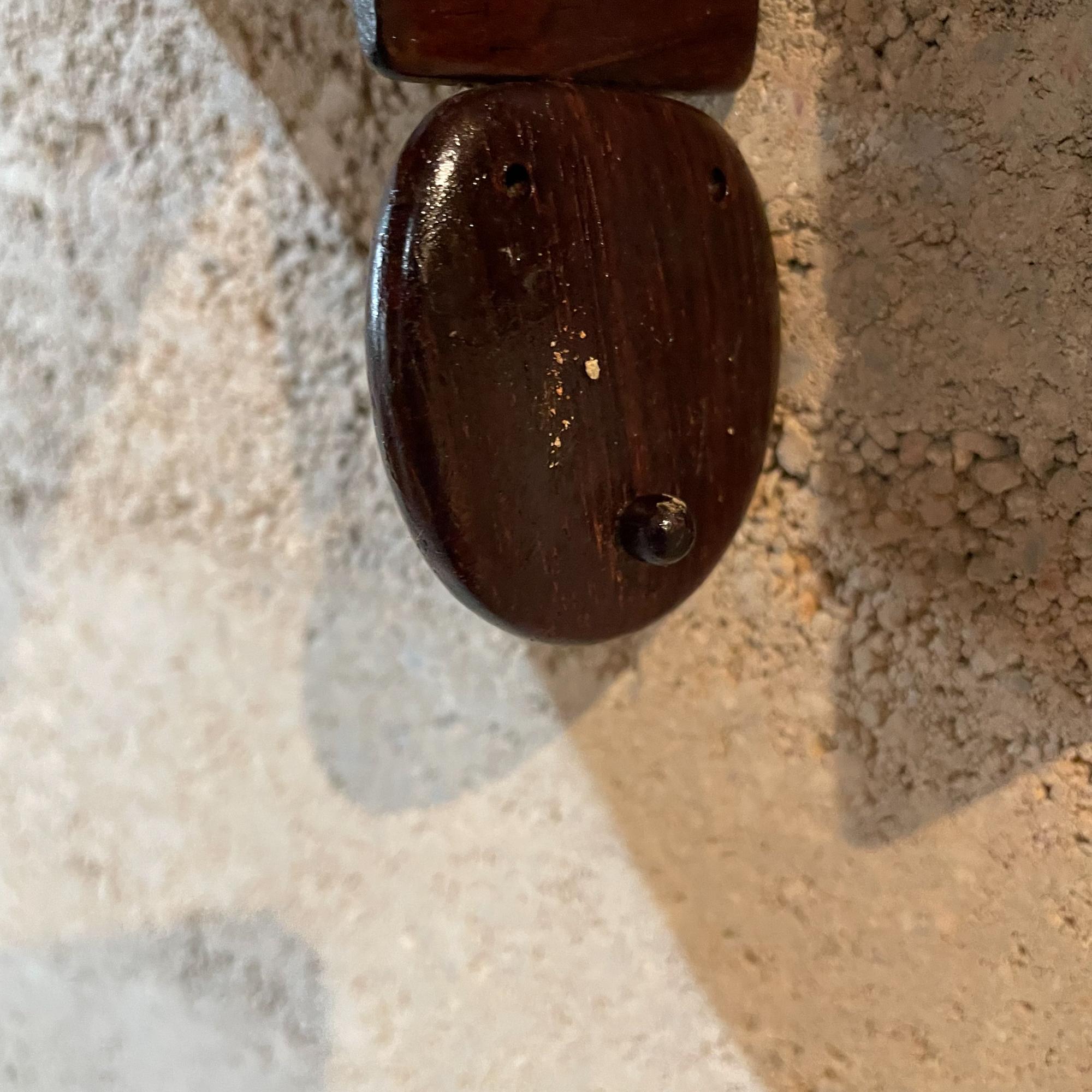Cinturón de eslabones de palisandro exótico México, artesanal, años 70 en venta 2