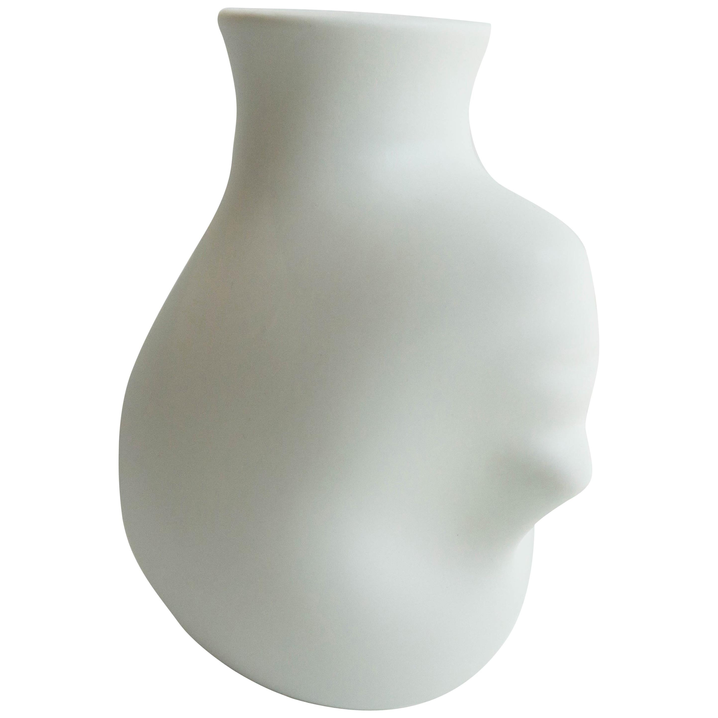 Upside Down Head Porcelain Vase 
