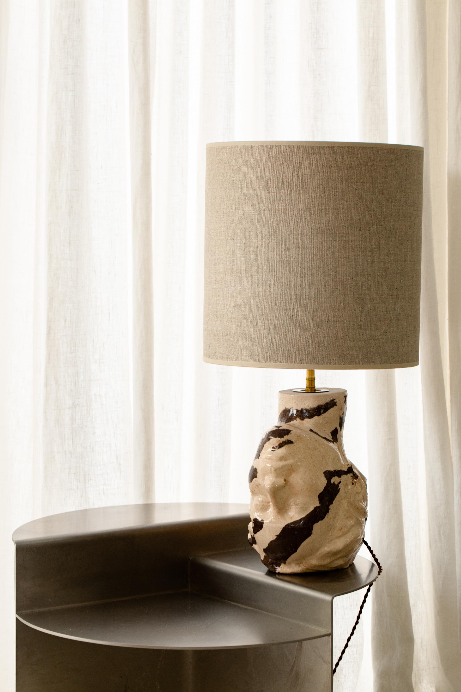 Other Upside Down Head Table Lamp by Di Fretto For Sale