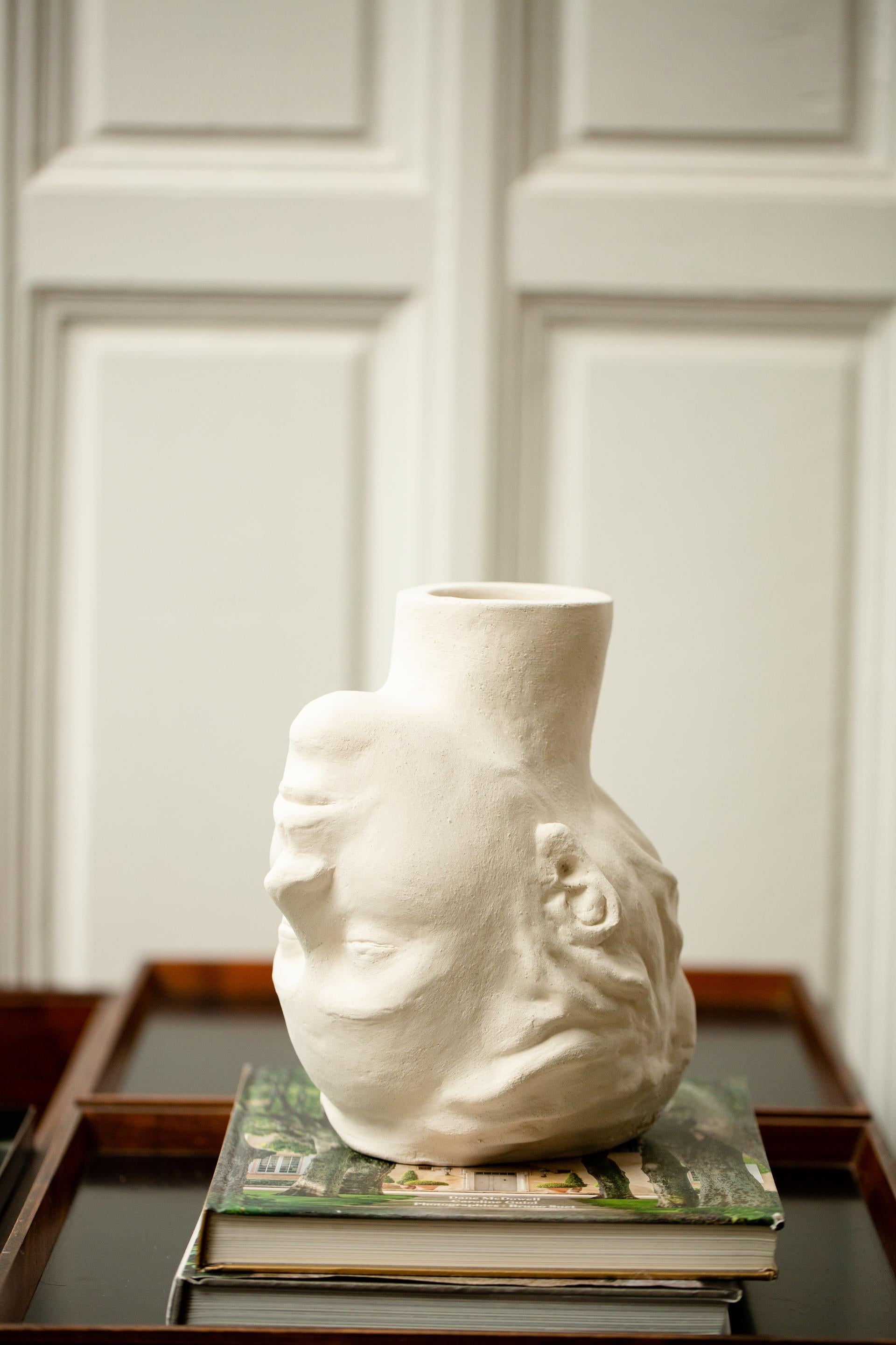 Post-Modern Upside Down Head Vase by Di Fretto For Sale