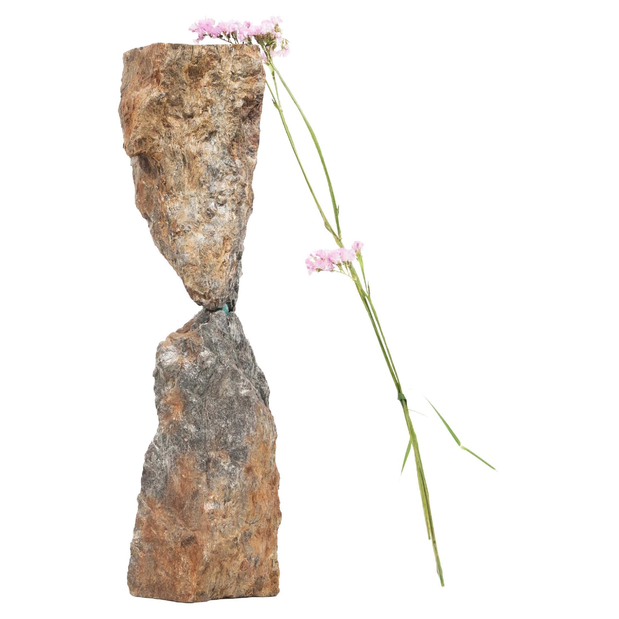 upsidedown, sculptural Composition in granite  For Sale