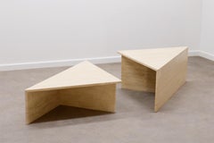 Up & Up Travertine Coffee Table, Italy 70s