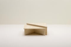 Up & Up Travertine Triangle Coffee Table, Italy, 1970s.