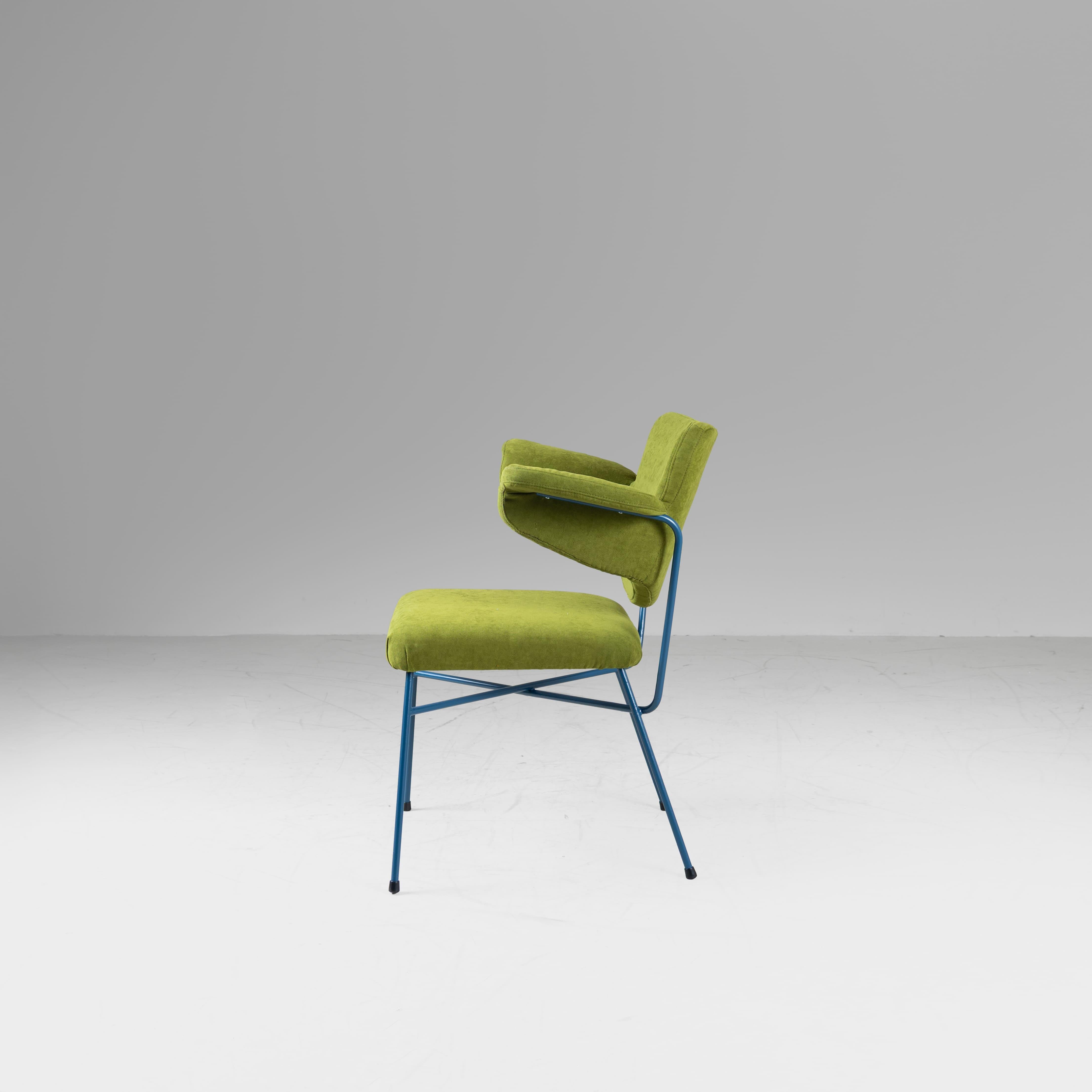 Metallo Sedie Urania BBPR Arflex, 1954, set di 8 sedie in vendita