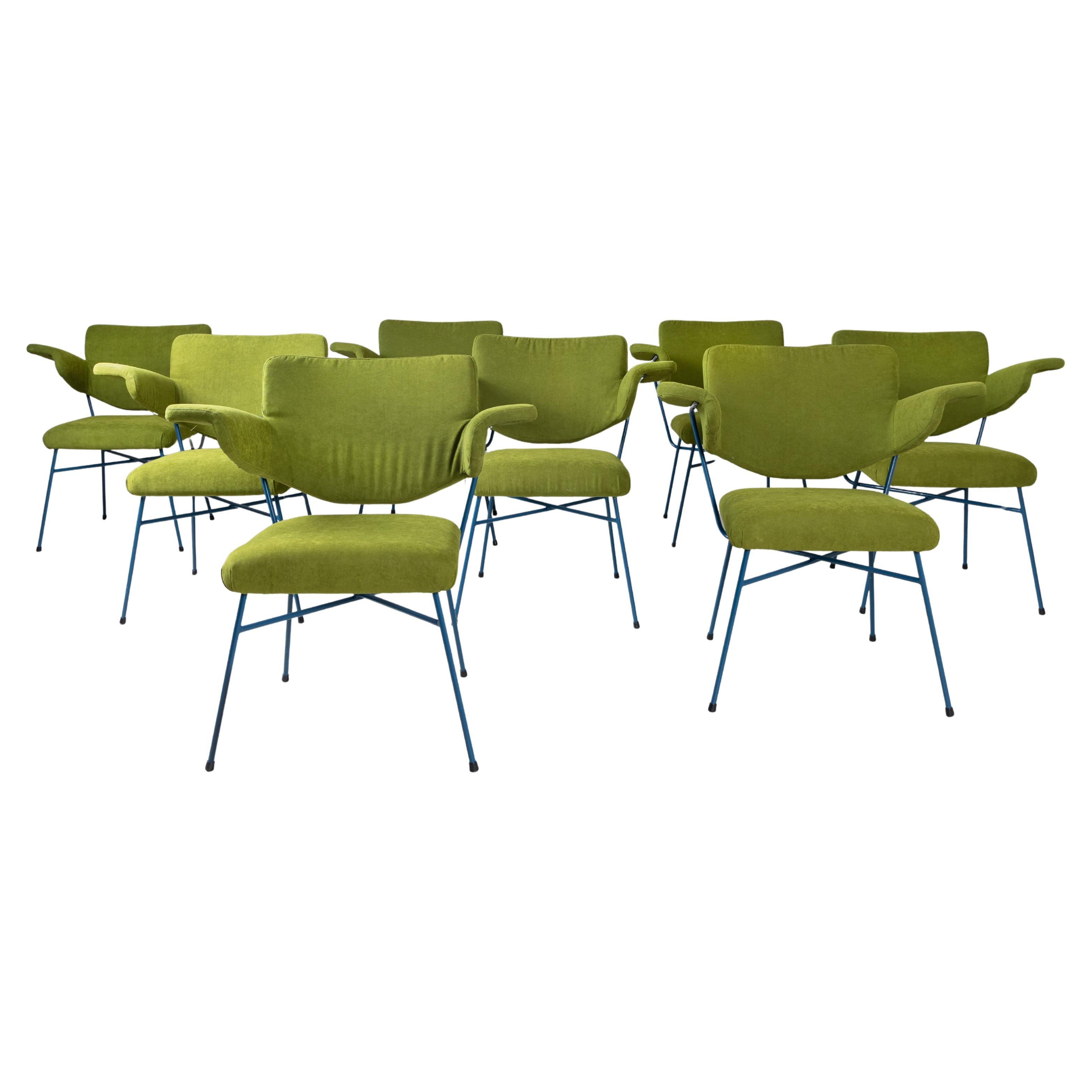 Sedie Urania BBPR Arflex, 1954, set di 8 sedie