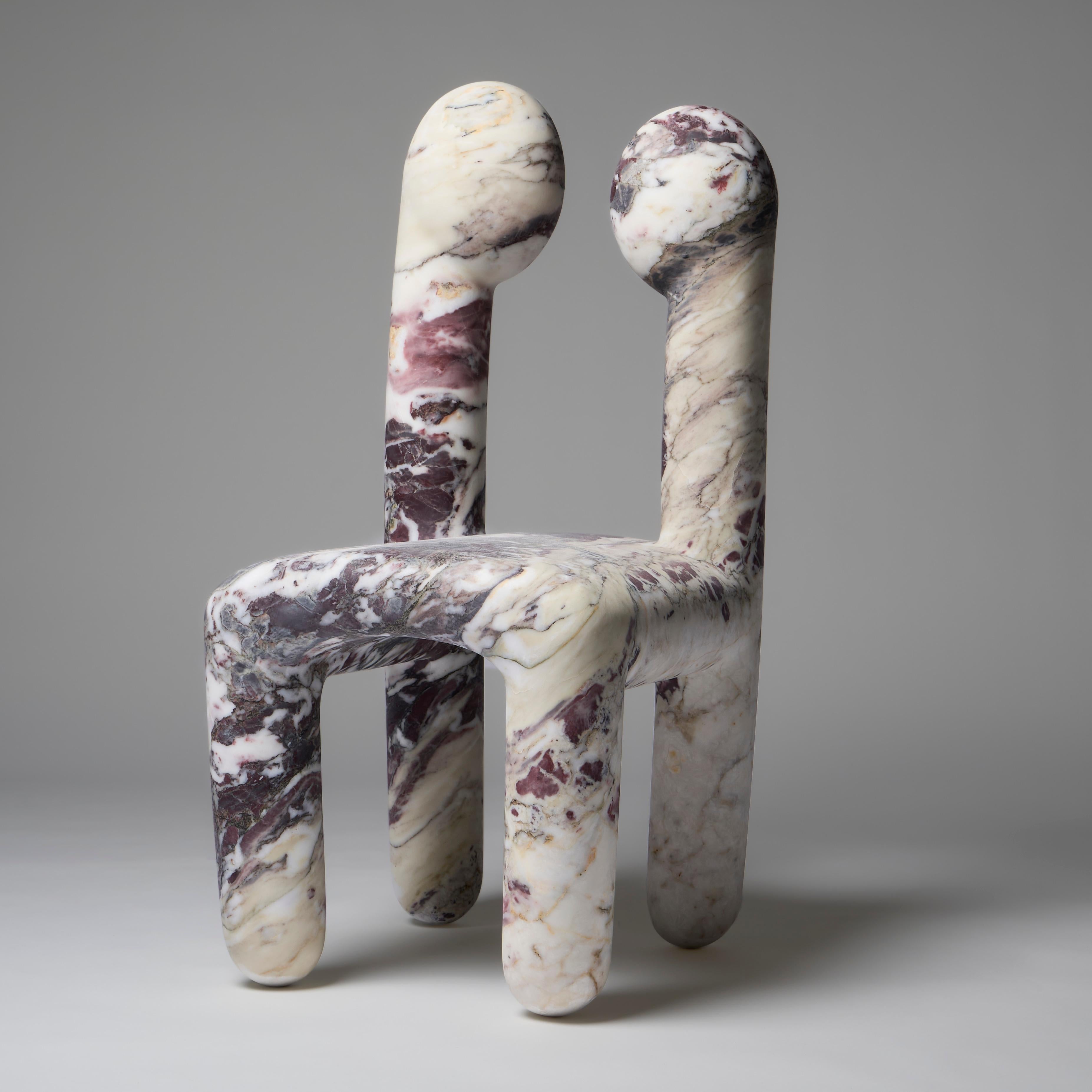Marble Urania Chair by Pietro Franceschini For Sale