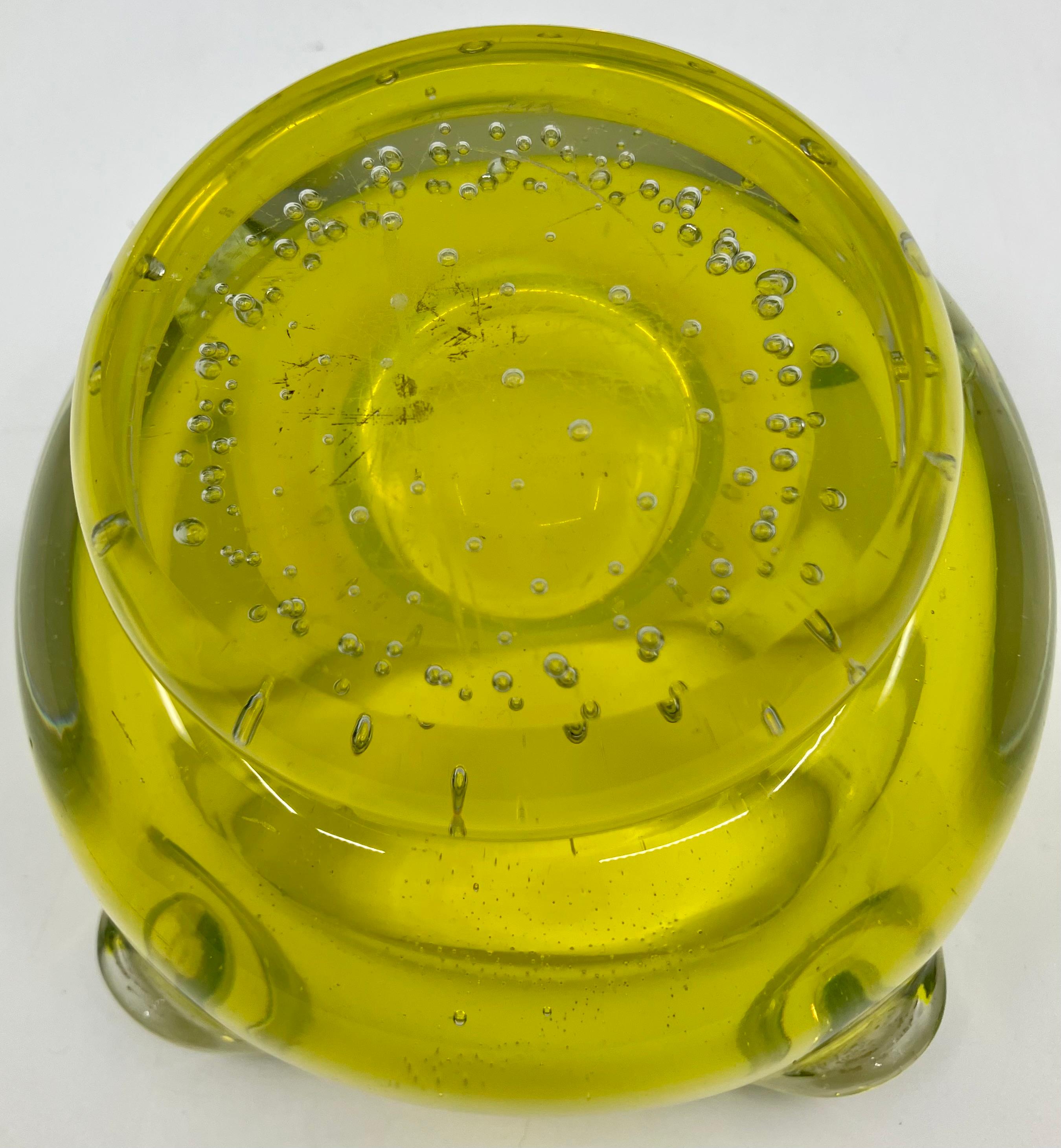 Uranium Glass Ashtray For Sale 1