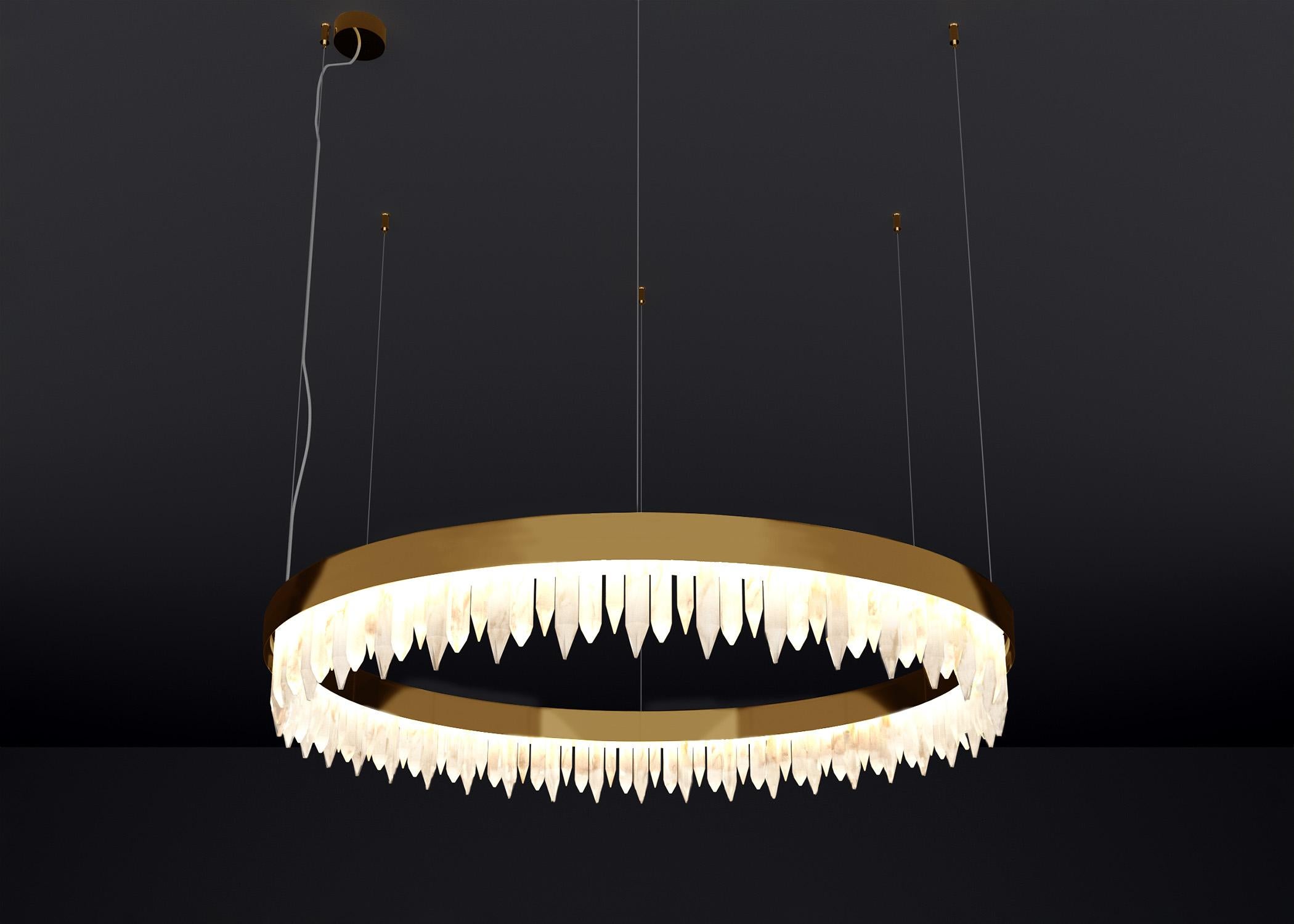 Urano Bronze 60 Pendelleuchte 1 von Alabastro Italiano
Abmessungen: Ø 60 x H 20 cm.
MATERIALIEN: Glas und Bronze.

2 x LED-Streifen, 81 Watt 8121 Lumen, 24 V, 3000 K

Erhältlich in verschiedenen Größen: Ø 60, Ø 80, Ø 100 und Ø 120 cm. 
Erhältlich in